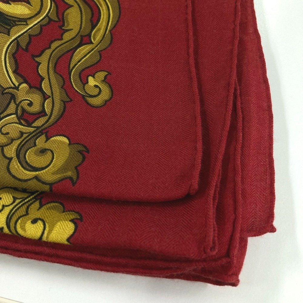 HERMES Red Scarf - Picture 13 of 13